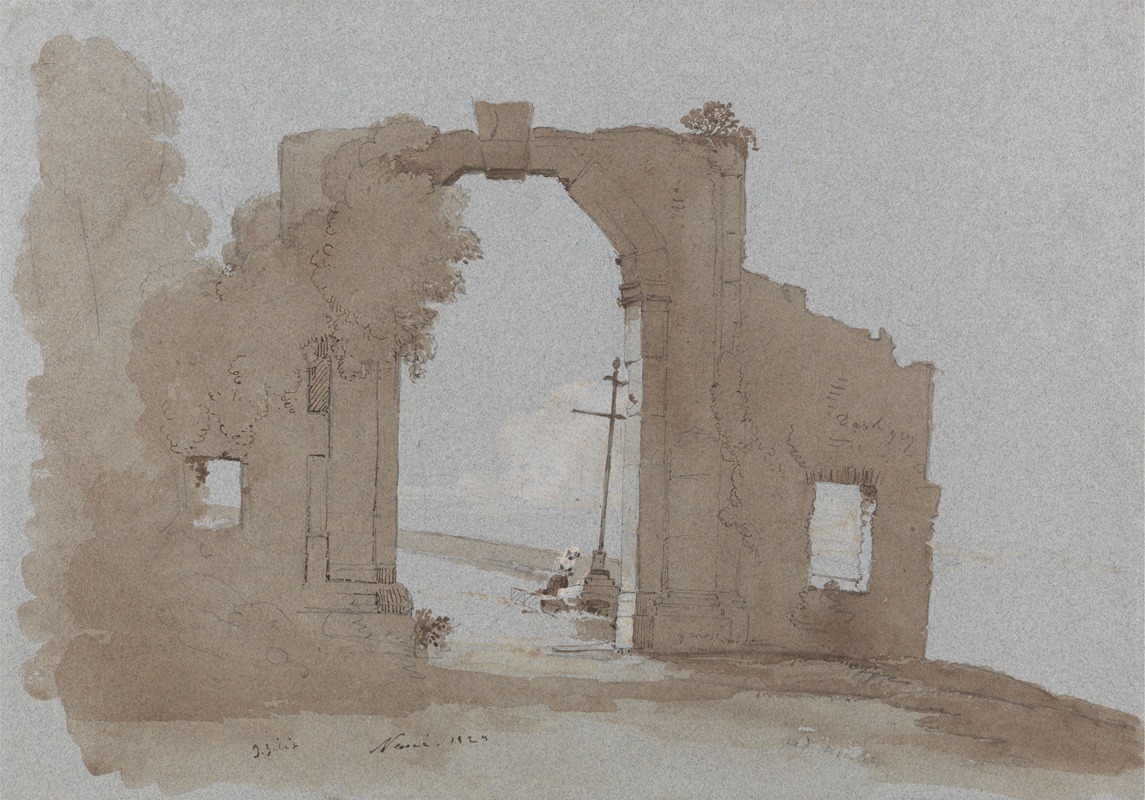 Nemi by James William Giles, 1824 — digital art print download