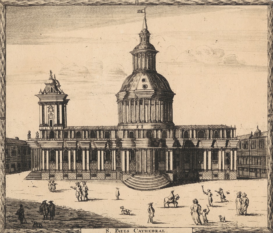 S. Pauls Cathedral by Jan de Ram — digital art print download
