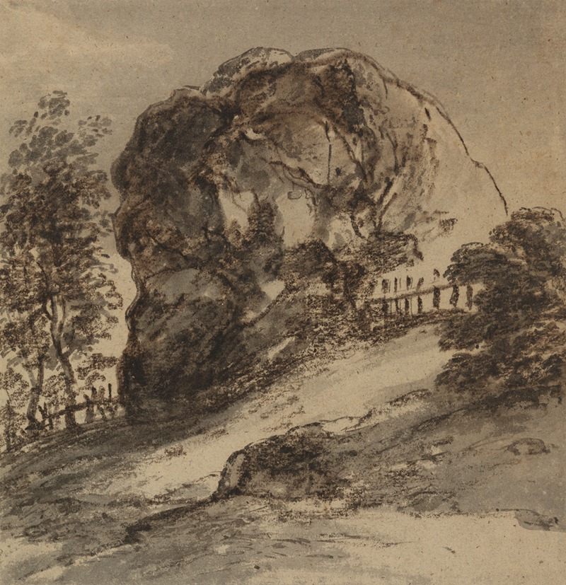 Study of a Massive Rock by Джон Хопнер — digital art print download