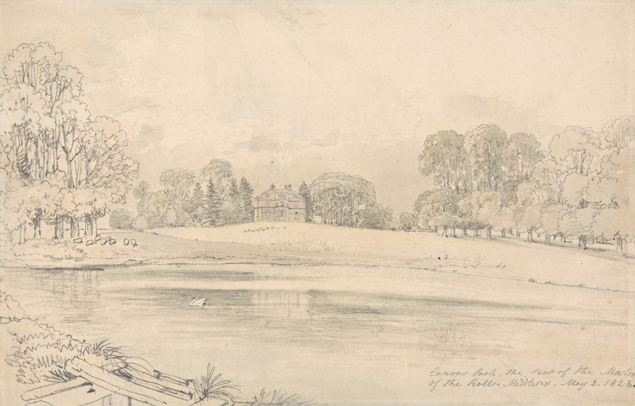 Canons Park by Джон Престон Нил, 1828 — digital art print download