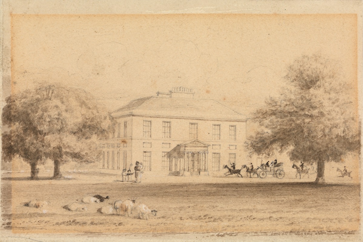 Gaunt's House, Wimborne by Джон Престон Нил — digital art print download