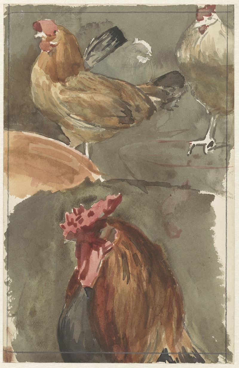 Haan met kippen by Ян Вет, 1874 - 1925 — digital art print download