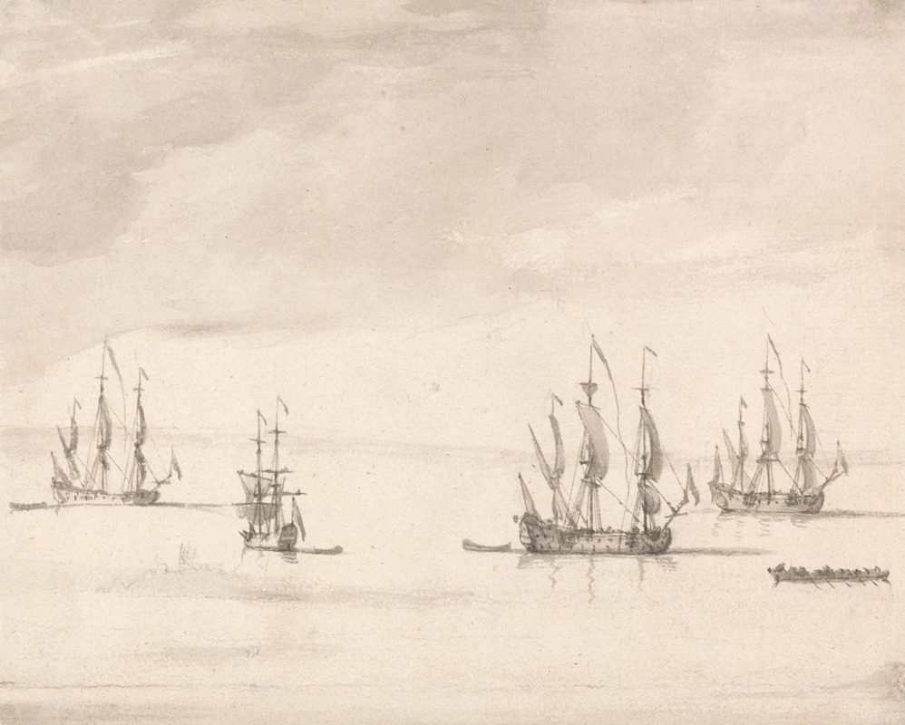Men of War off Sheerness — Питер Монами
