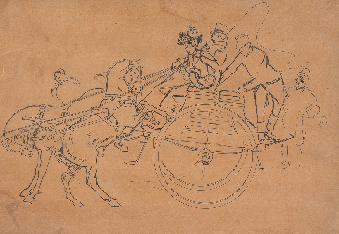 The Dog Cart by Philip William May — digital art print download