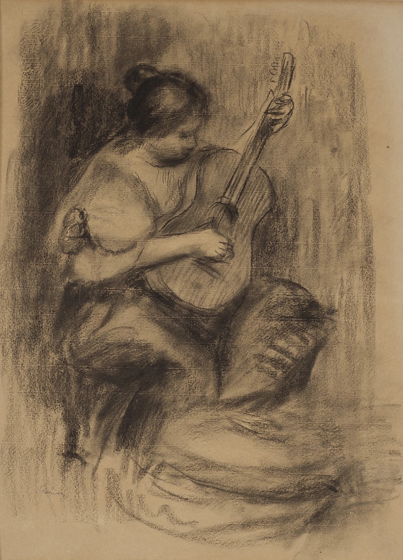 Joueuse de guitar by Pierre-Auguste Renoir — digital art print download