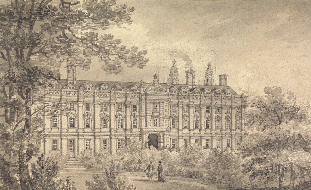 Clare College, Cambridge by Ричард Бэнкс Харраден — digital art print download