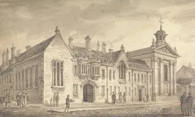 Pembroke College, Cambridge by Ричард Бэнкс Харраден — digital art print download