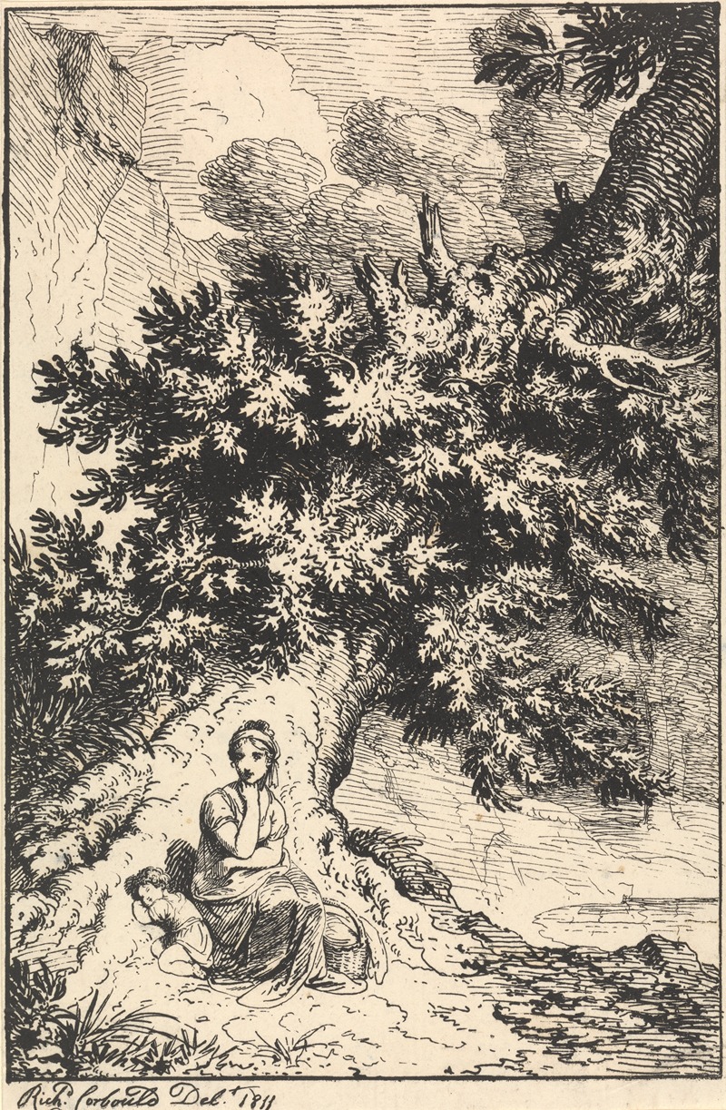 Woman and Child Beneath a Tree — Ричард Корбольд