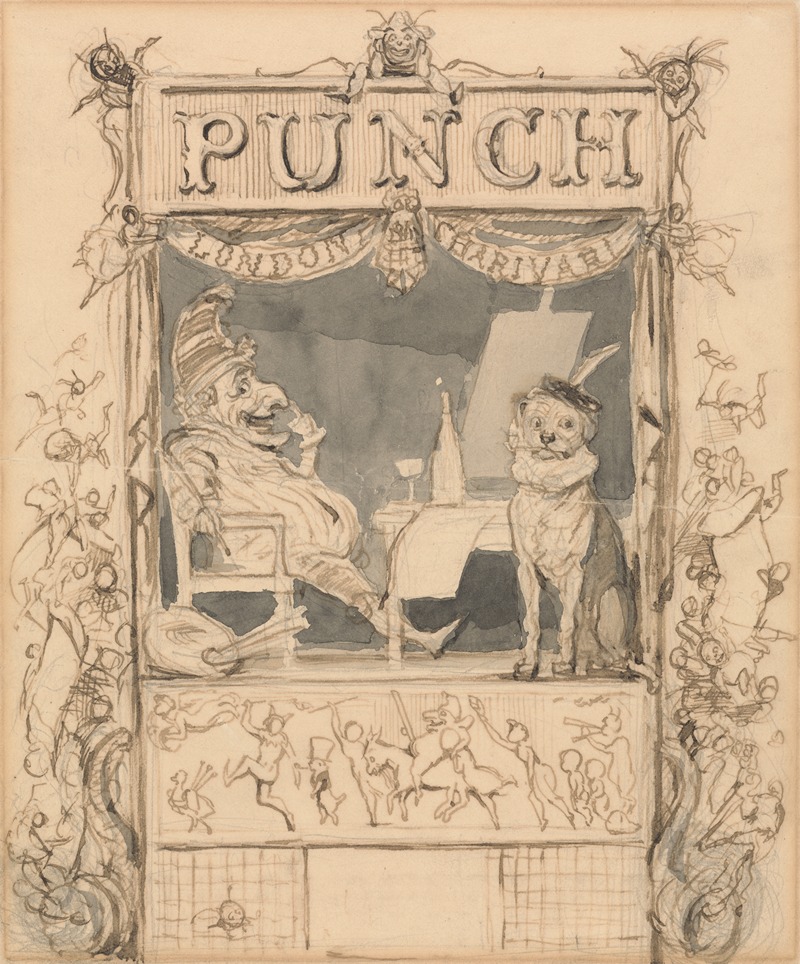 Design for the Title Page of Punch — Richard Doyle