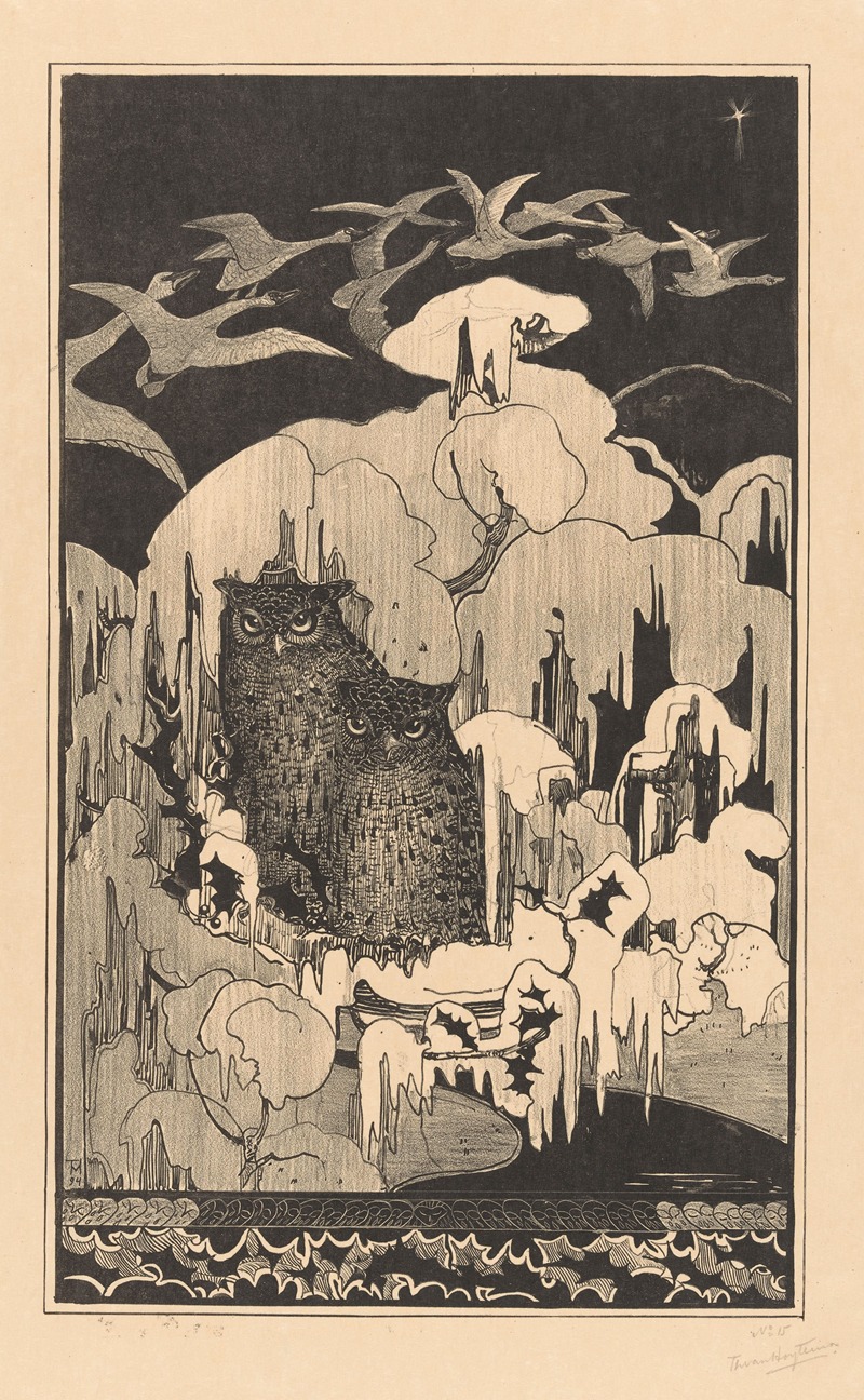 Kerstnacht by Тео ван Хойтема, 1894 — digital art print download