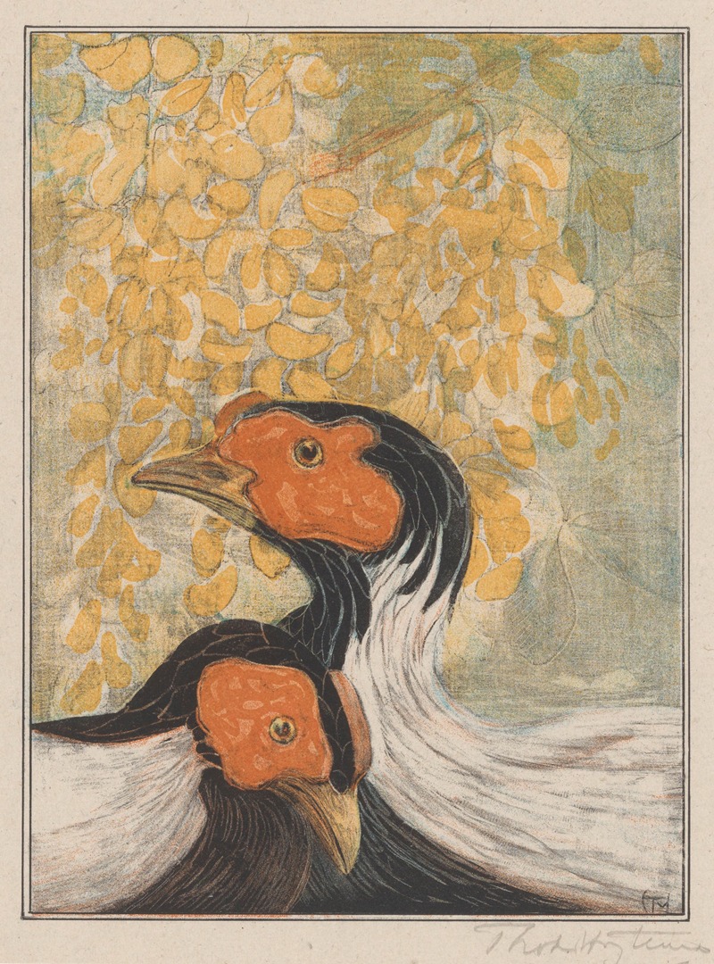 Twee zilverfazanten by Theo van Hoytema, 1878 - 1905 — digital art print download