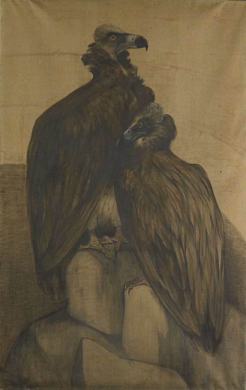 Two Arabian Vultures by Тео ван Хойтема, 1885 - 1917 — digital art print download