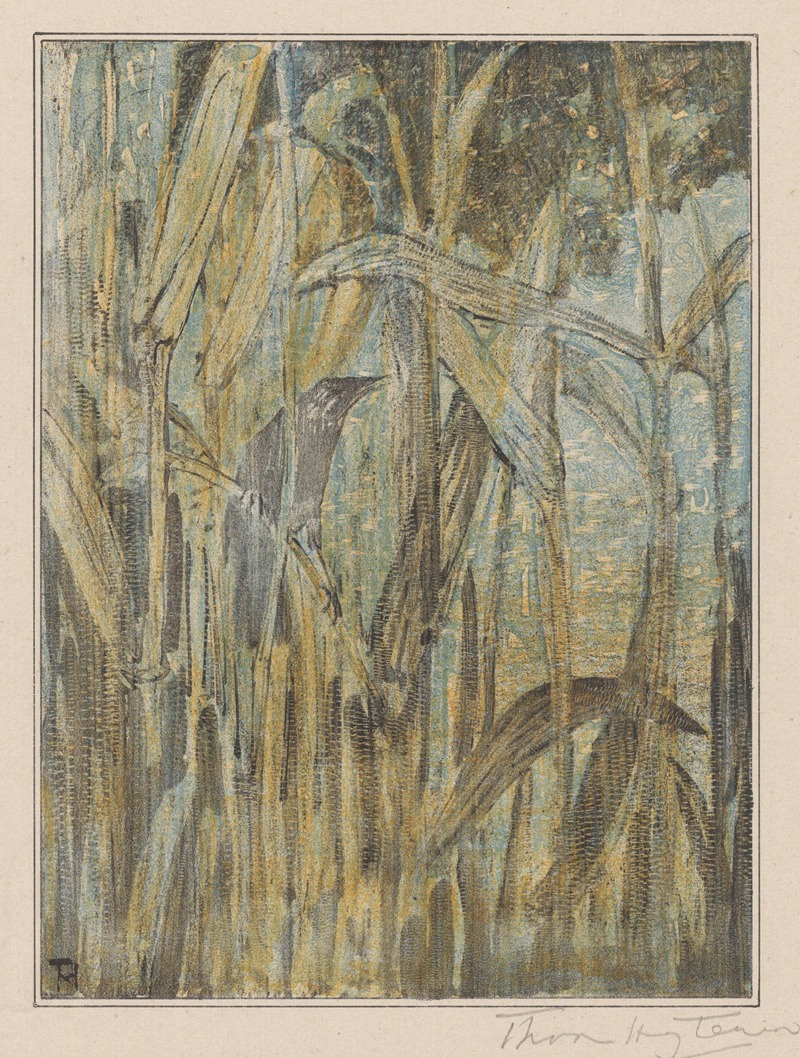 Vogel in het riet by Theo van Hoytema, 1878 - 1907 — digital art print download