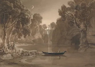 The Moonlit Lake by Самуэль Джексон — digital art print download