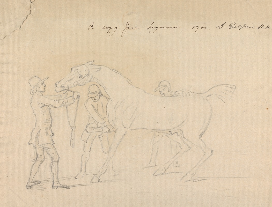 A Horse and Three Groomers — Sawrey Gilpin