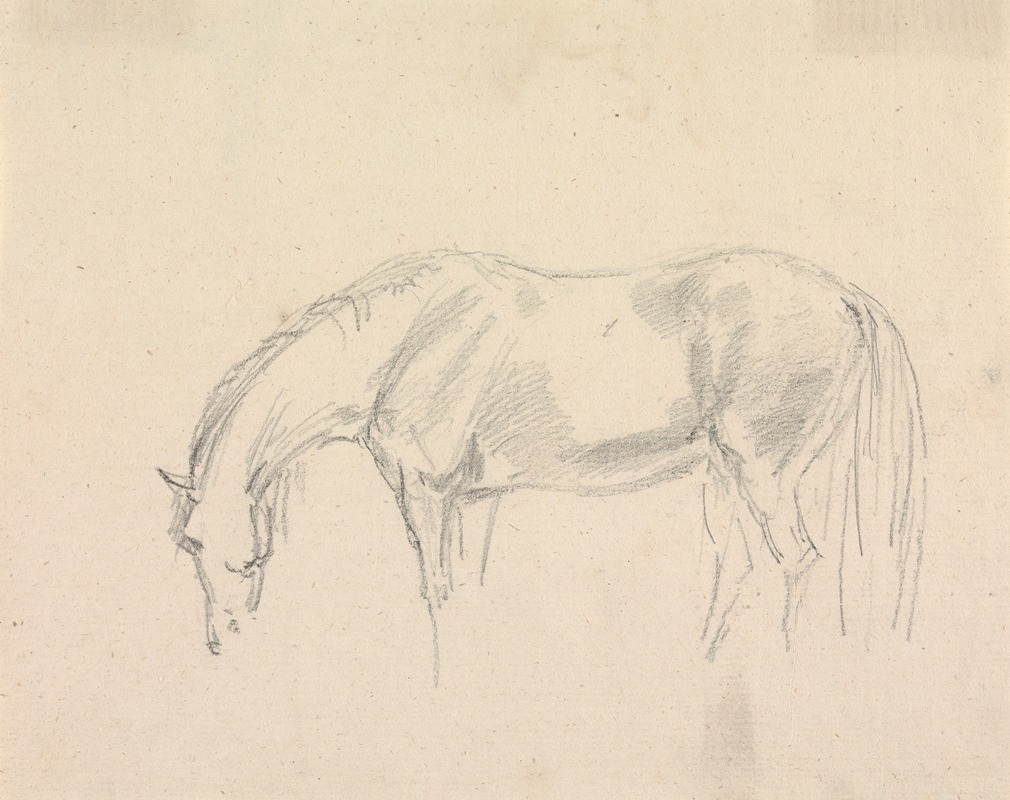 A Horse Grazing by Сорей Гилпин — digital art print download