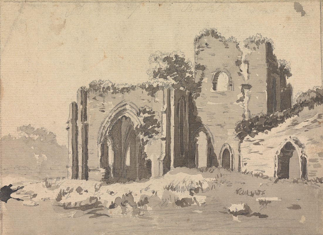 Abbey Ruin by Сорей Гилпин, 1760 — digital art print download