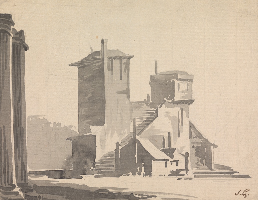 An Abbey by Сорей Гилпин, 1760 — digital art print download