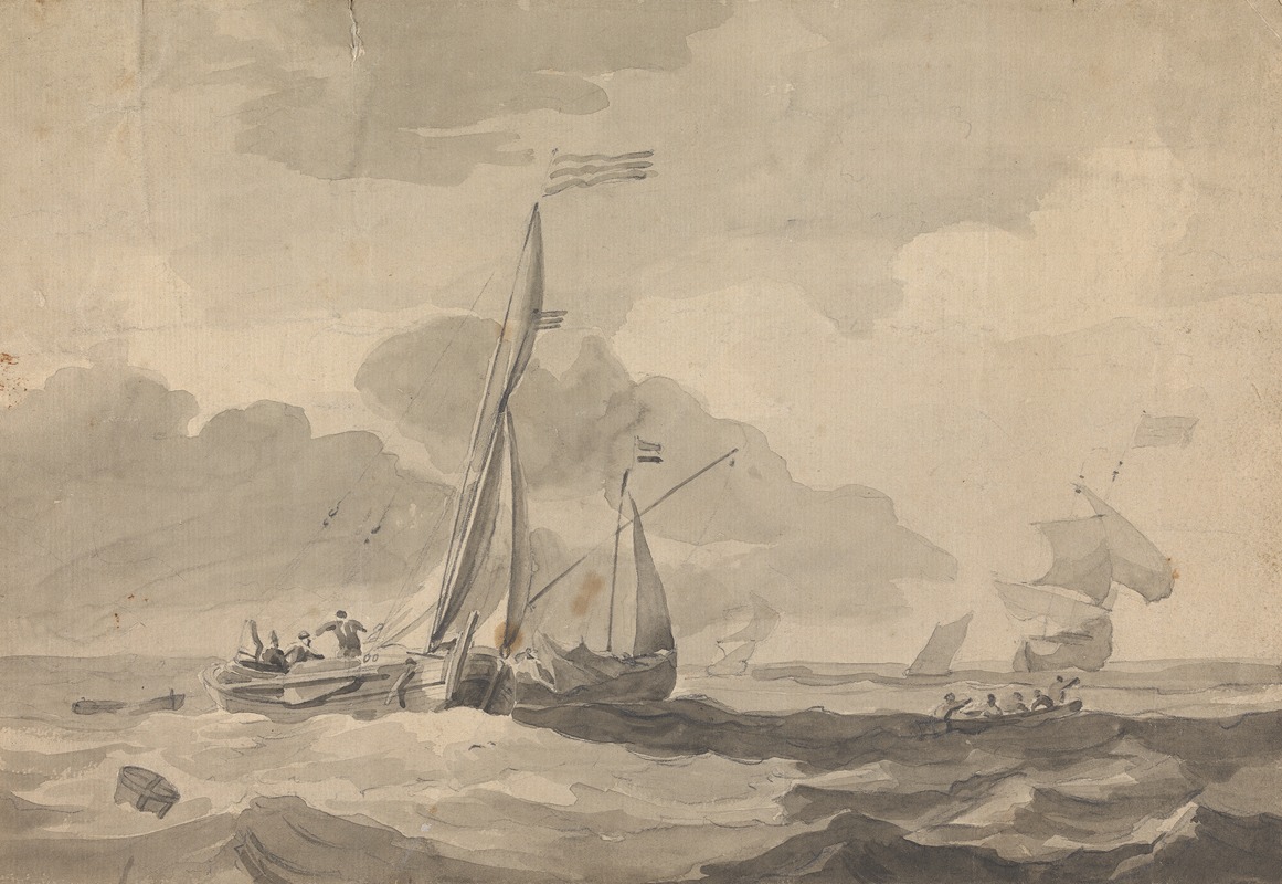 Boats at Sea by Сорей Гилпин — digital art print download