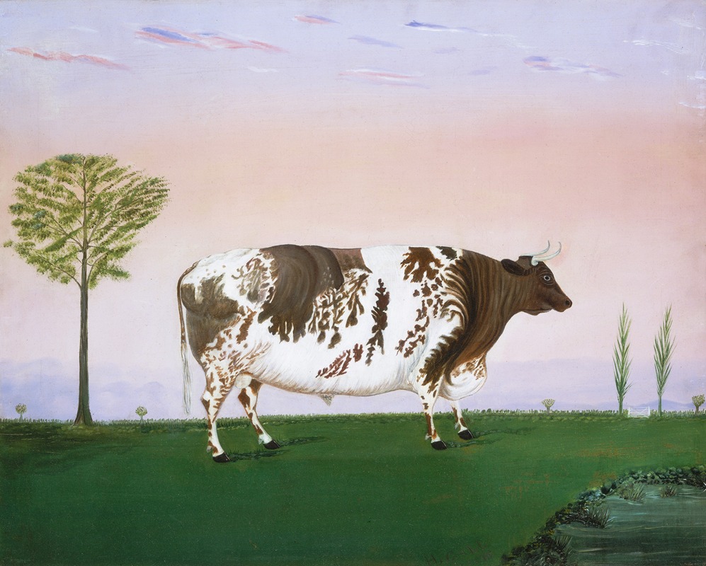 Prize Bull by H. Call, 1876 — digital art print download