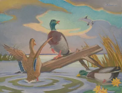 Migratory Marsh by James C. Kulhanek, 1973 — digital art print download