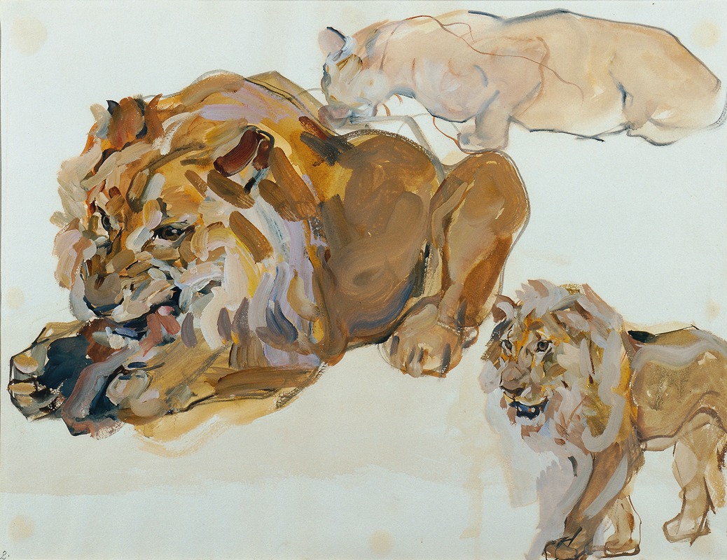 Tierstudie aus Schönbrunn by Карл Фарингер, 1913-1914 — digital art print download
