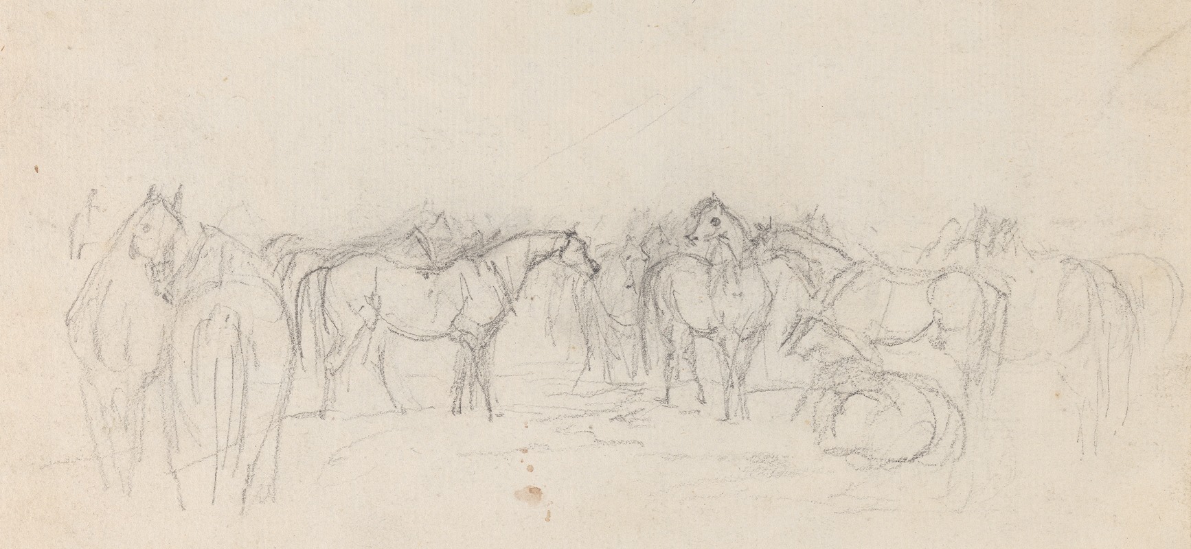 Group of horses by Сорей Гилпин — digital art print download