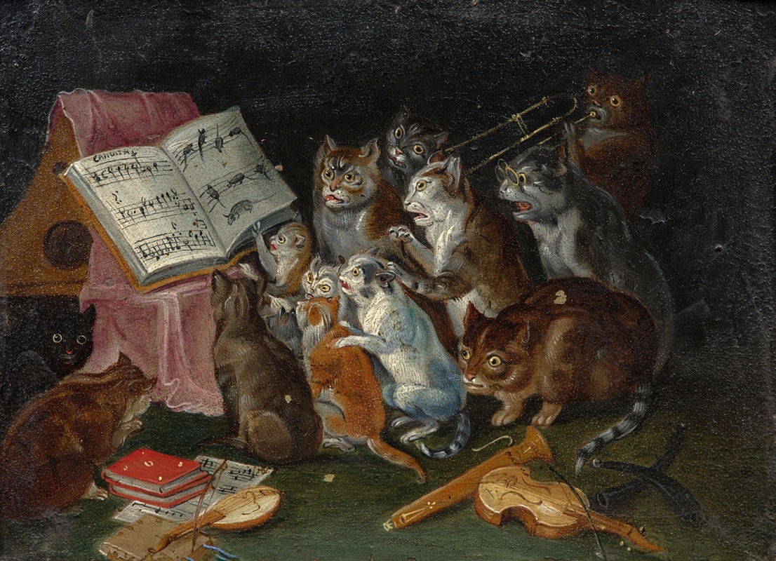 Concert of the cats — Ferdinand van Kessel