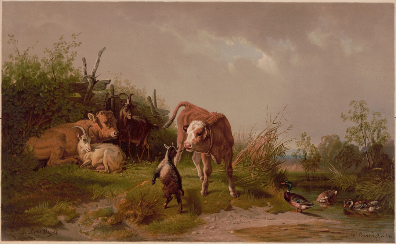 Kid's playground by Уильям Харринг, 1867 — digital art print download
