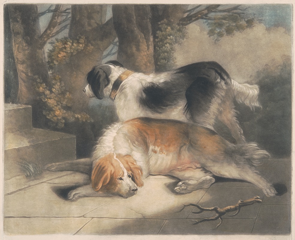 Setters by Джордж Морланд, 1799 — digital art print download