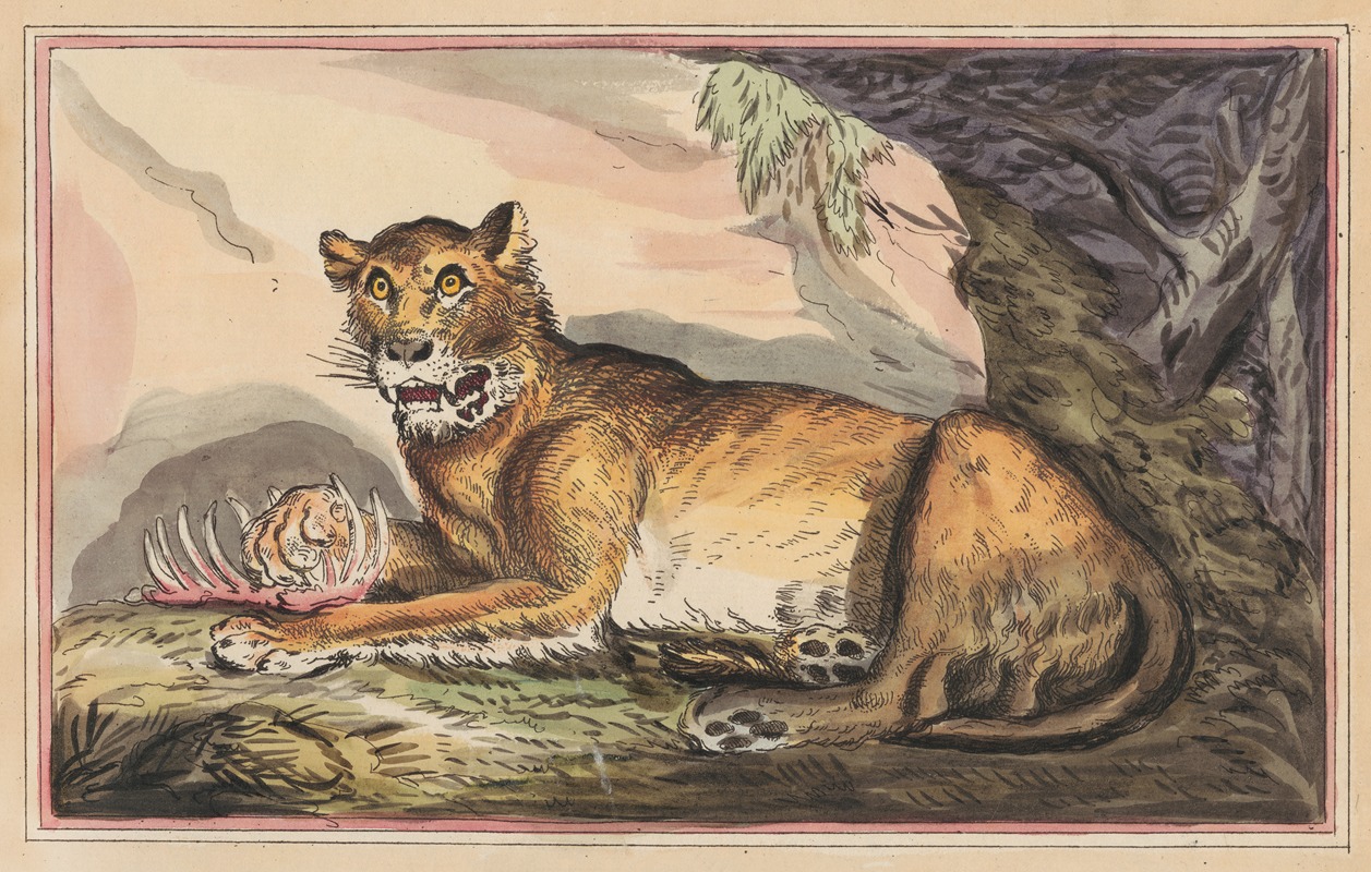 The Lioness by Томас Роуландсон, 1787 — digital art print download