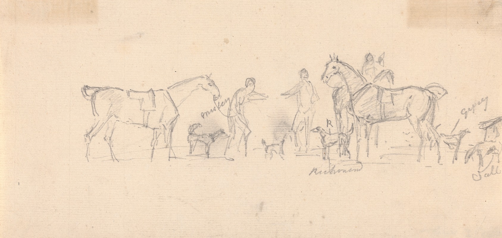 Hound Trial with hounds named by Сорей Гилпин — digital art print download