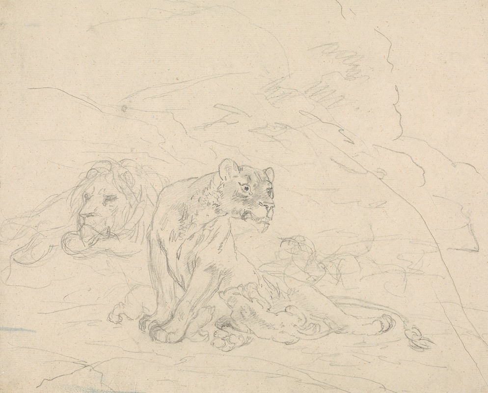 Lion Family by Сорей Гилпин — digital art print download