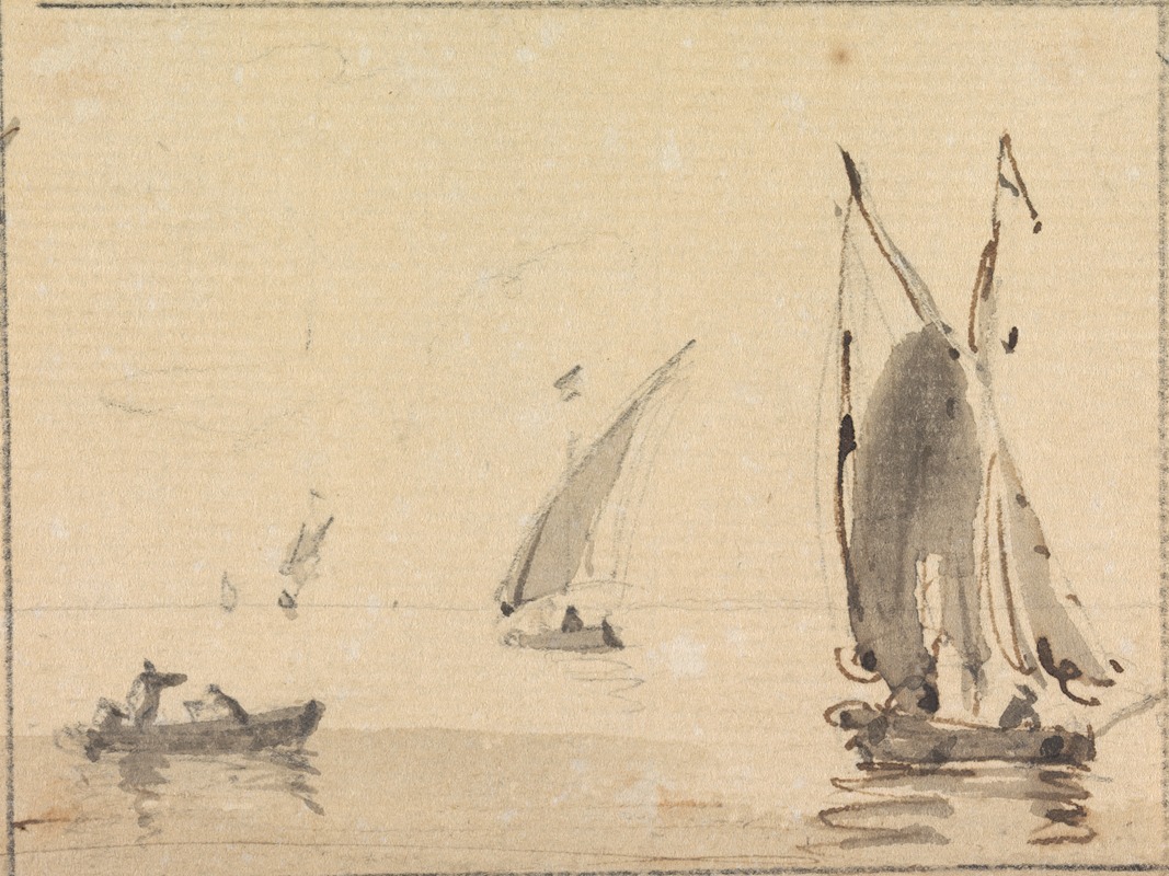 Sailboats on Calm Sea — Sawrey Gilpin