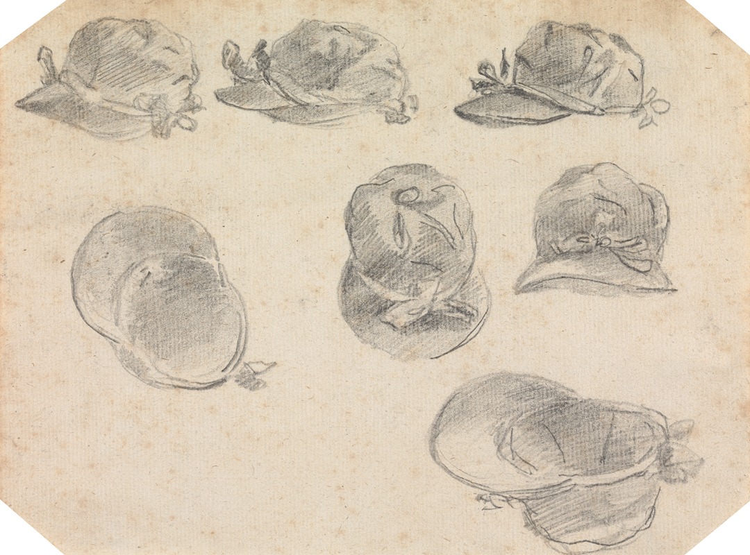 Seven Studies of Jockeys' Caps — Sawrey Gilpin