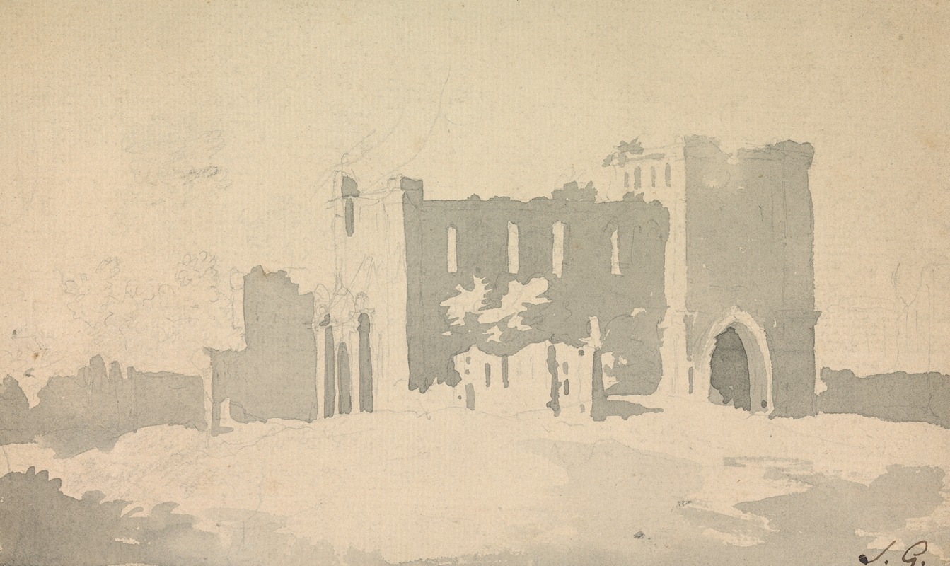 Sketch of Castle by Сорей Гилпин — digital art print download