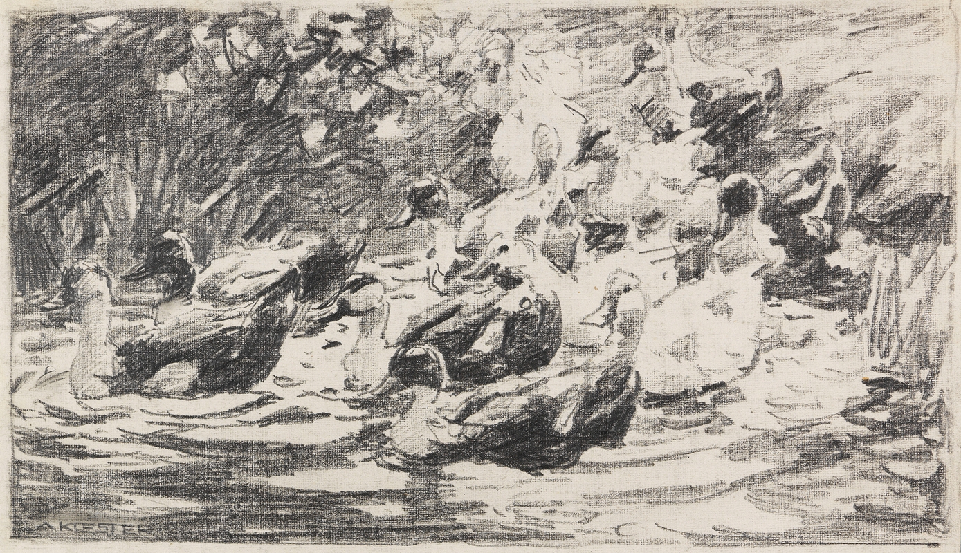 Enten im Teich by Александр Кёстер — digital art print download