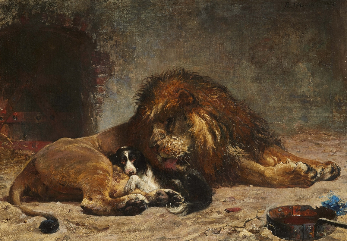 Ein Herz und eine Seele by Пауль Фридрих Мейерхейм, 1887 — digital art print download