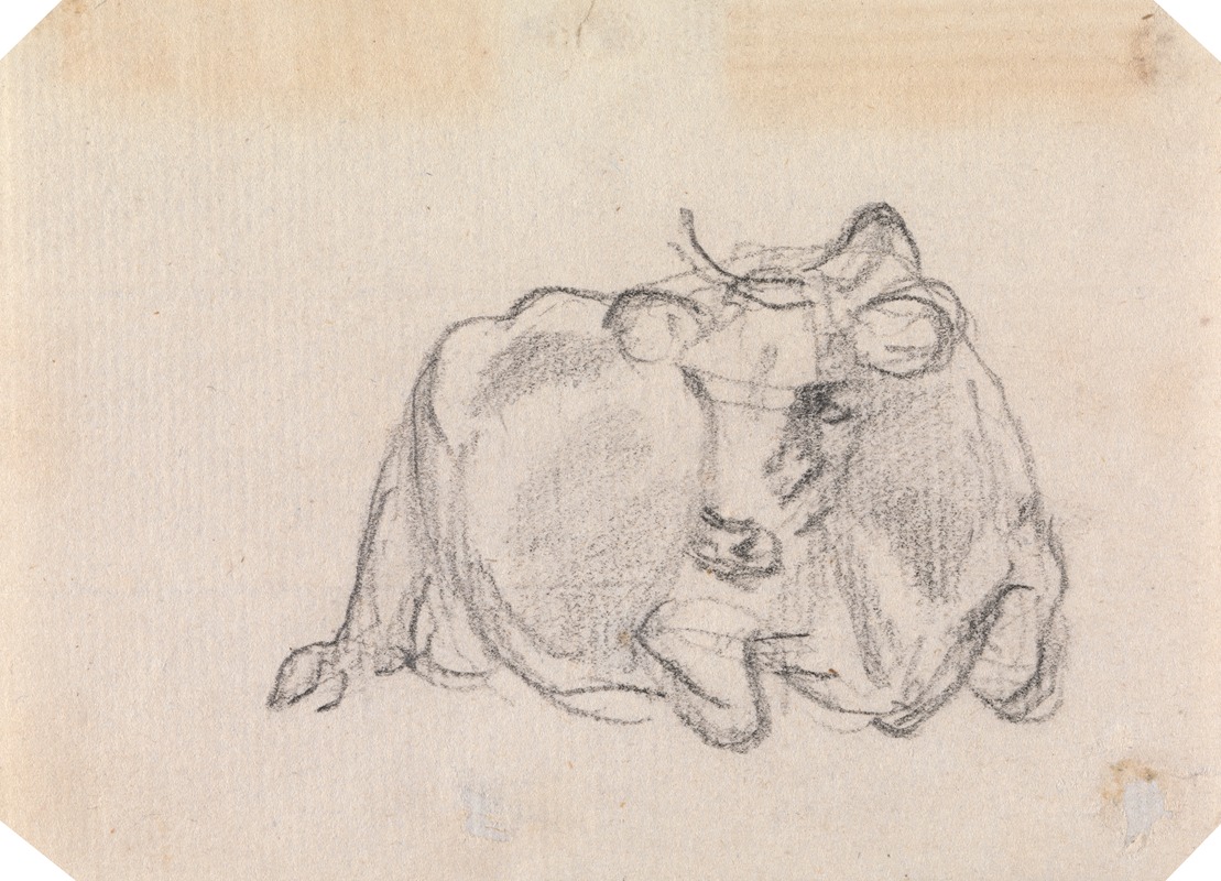 Study of a cow by Сорей Гилпин — digital art print download