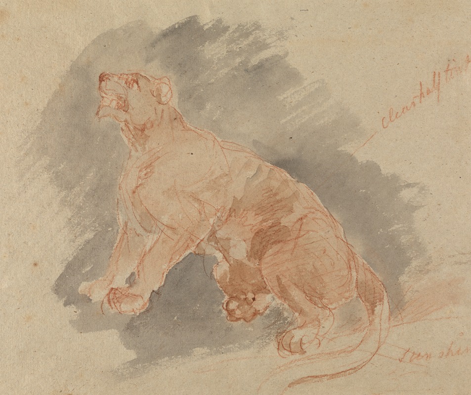 Study of a tiger by Sawrey Gilpin — digital art print download