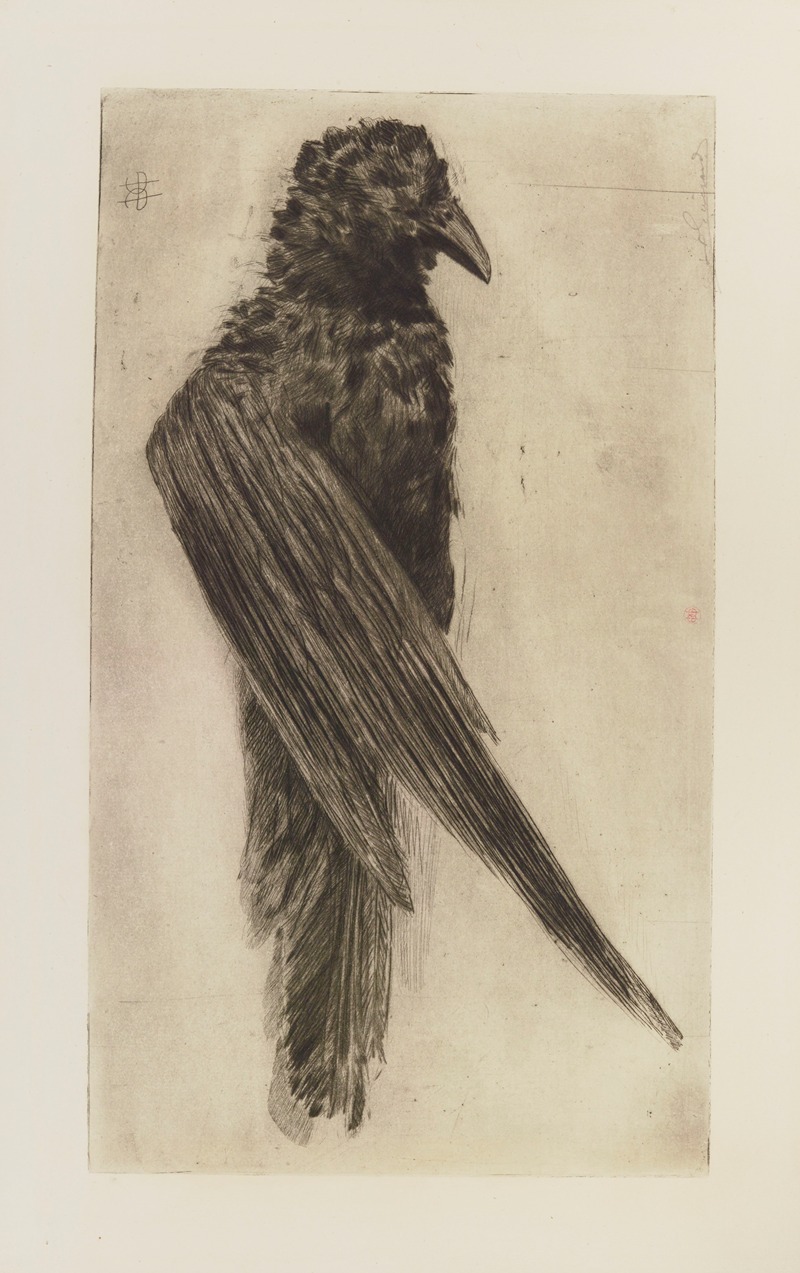 Le grand corbeau pendu by Анри-Шарль Герар, 1888 — digital art print download