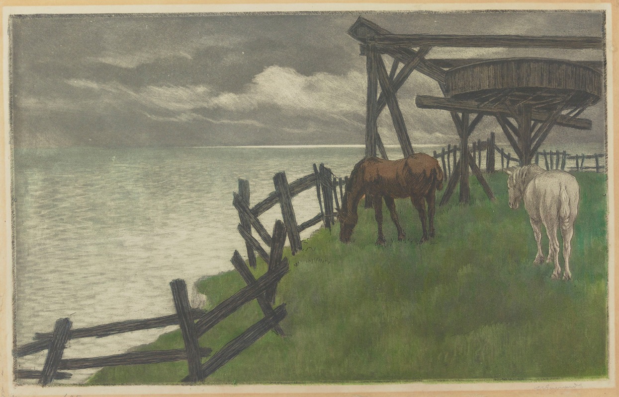 Le vieux manège, Dieppe — Анри-Шарль Герар