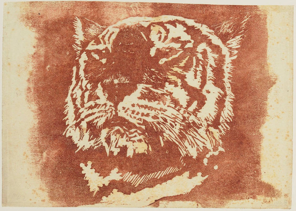 Tête de tigre by Анри-Шарль Герар, 1891 — digital art print download