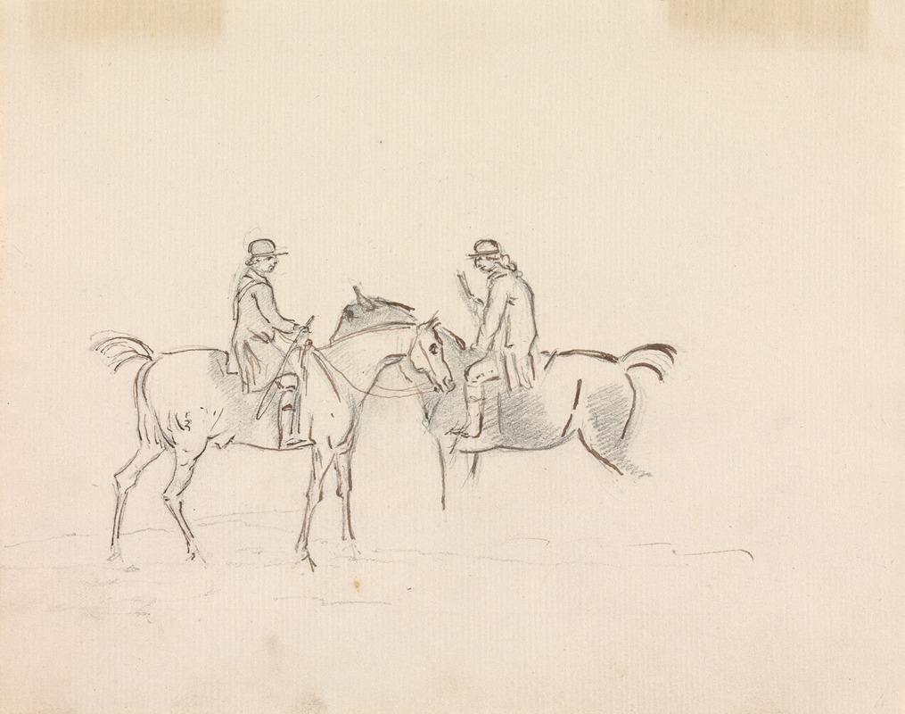Two Riders Conversing by Сорей Гилпин — digital art print download