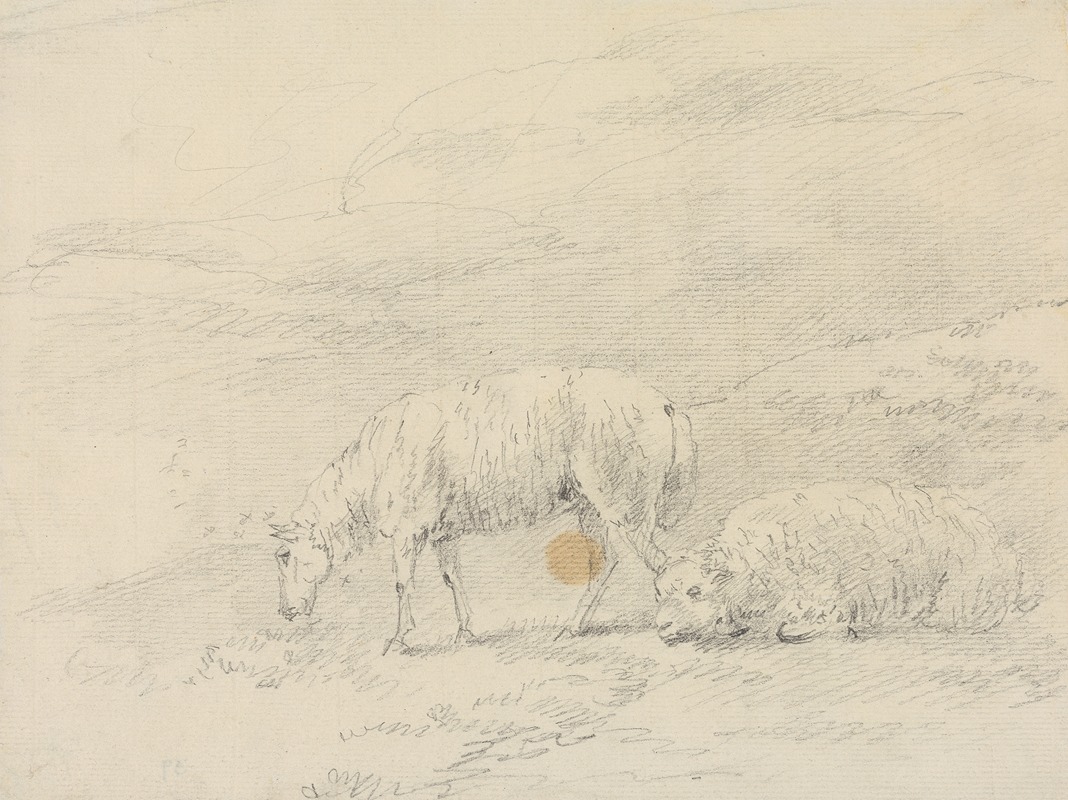 Two Sheep by Сорей Гилпин — digital art print download