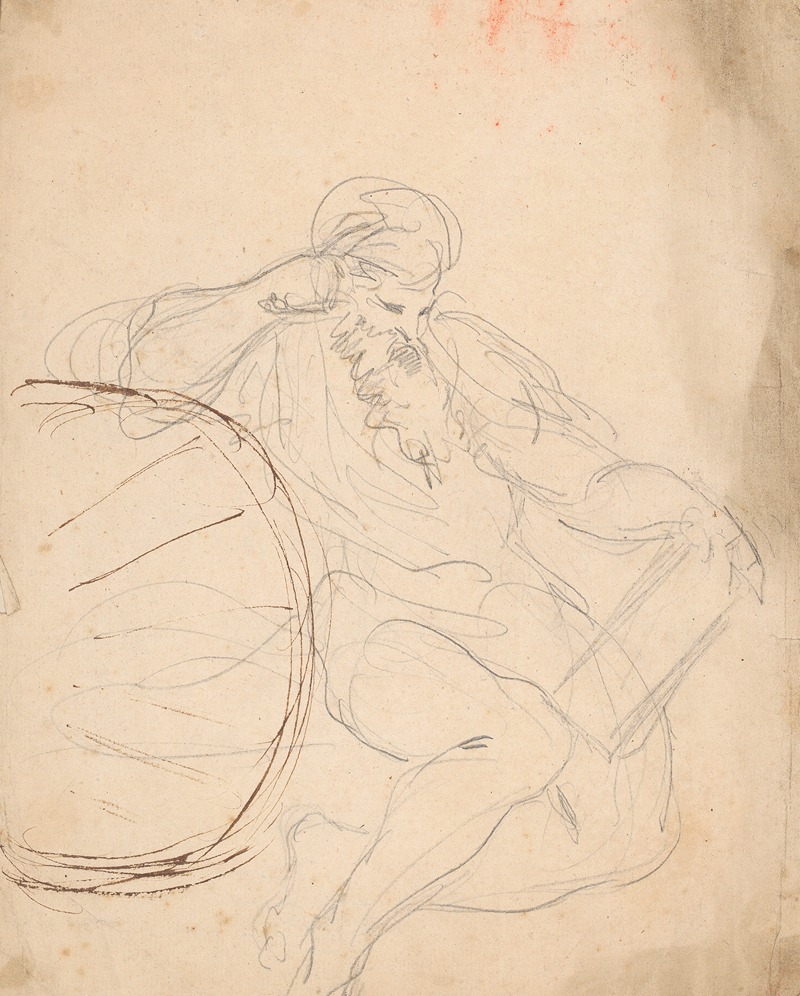 Bearded Man Seated by Сэр Джошуа Рейнольдс — digital art print download