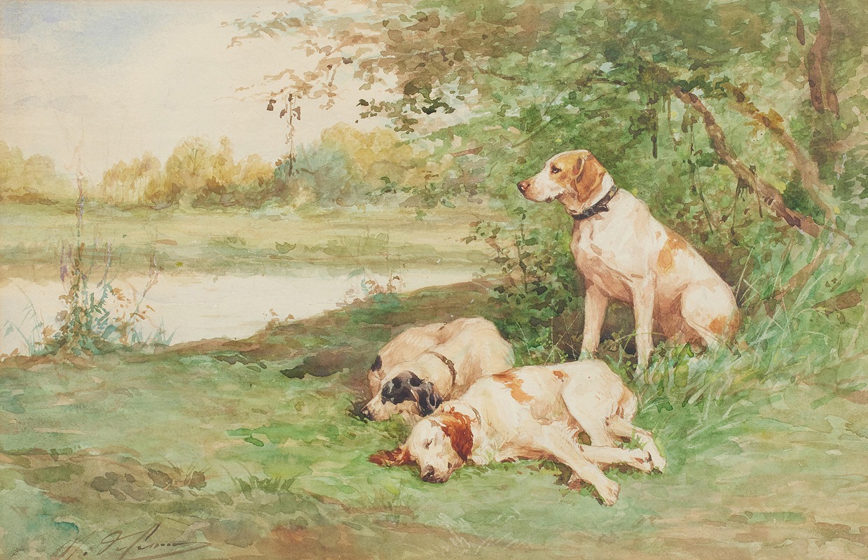 Pointers in a landscape by Charles-Olivier de Penne — digital art print download