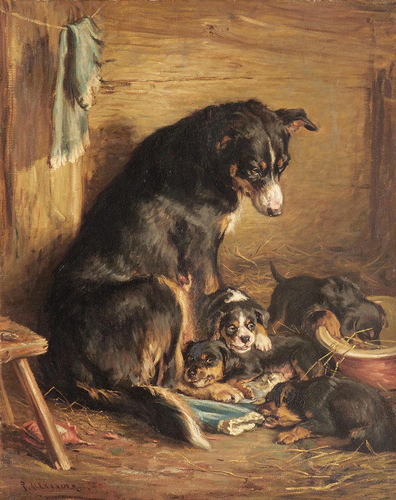 A proud mother by Robert Alexander, 1879 — digital art print download