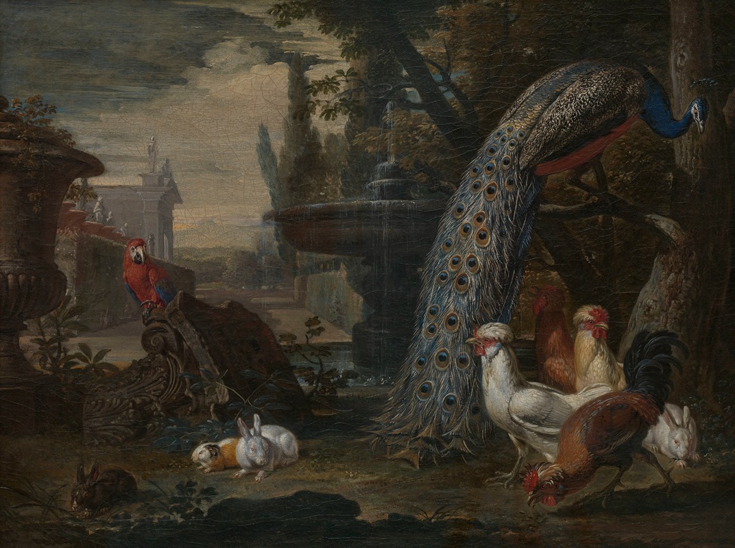 Animals in a Garden by David de Coninck — digital art print download