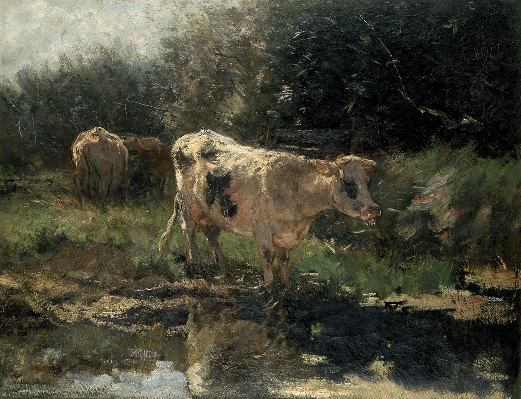 Cows at a Watering Place by Виллем Марис — digital art print download